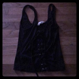 Blackish purplish tank top